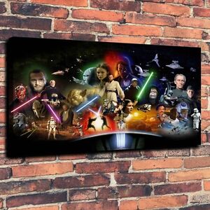 Art CANVAS PRINT,  Star Wars Character  cartoon war Wall Decor ,16x24