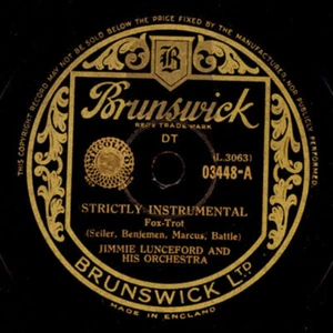 JIMMIE LUNCEFORD & HIS ORCH. Strictly instrumental / Knock me a kiss 78rpm X738 - Bild 1 von 2