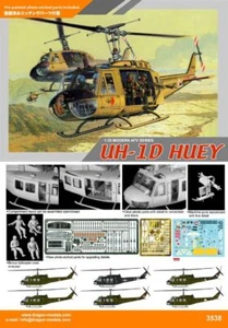 Dragon 3538 1/35 Scale Bell UH-1D Huey Model Kit - Picture 1 of 1