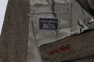 Southwick Men's Brown Nailhead Sport Coat Jacket Blazer 40L