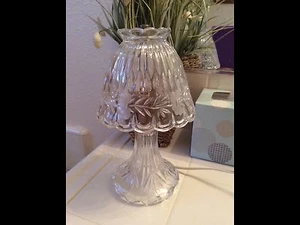Princess House Crystal Lamp Heritage Romance Lead Crystal Electric - Picture 1 of 2