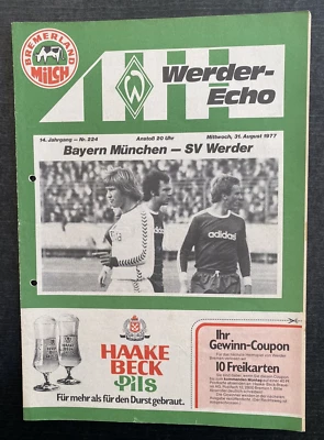 BL 77/78 SV Werder Bremen - FC Bayern München, 31.08.1977 - Sepp Maier - Bild 1 von 4