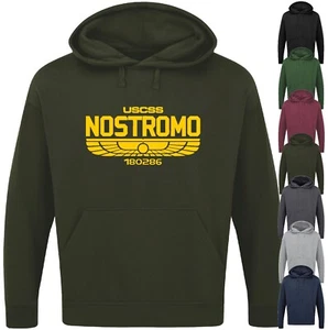 NOSTROMO HOODIE Alien Ripley Film Funny Geeky Slogan Joke Nerd Gift Mens Father - Picture 1 of 17