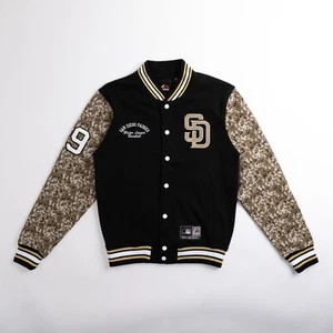 Mens Majestic Athletic San Diego Padres Senell Letterman Jacket ML Baseball - Picture 1 of 6