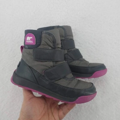 Sorel Whitney II Correa Unisex Niños Cantera Parrilla Gris Rosa Botas de Nieve 13 Foto 1 de 4