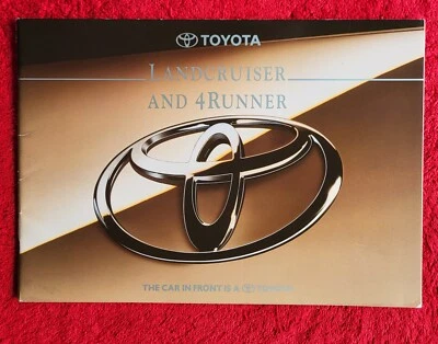 TOYOTA LandCruiser VX GS & II & 4Runner Range Car Sales Brochure 1995 VGC - Image 1 of 4