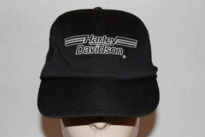Rare Vintage Harley Davidson Motor Cycles Mesh Trucker Snapback Hat Cap LOGO - Picture 1 of 7