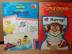 Lot Of 2 Vintage Kids Activity Books-Unused Sesame Street & Little Critters-1992 - Picture 1 of 12
