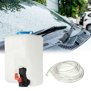 Windscreen Washer Bottle Cleaning Tools Reservoir With Pump 12V Universal Wiper