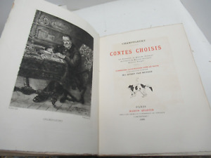 CHAMPFLEURY CONTES CHOISIS 1889 Illustré VAN MUYDEN Reliure 1000 EX. REALISME