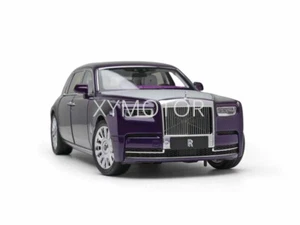1:18 Rolls Royce Phantom 8th Eight Generations Diecast Model Car Purple silver - Bild 1 von 10