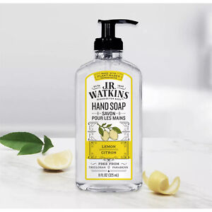 JR Watkins Natural Plant Based Hand Soap Lemon Citron 11 Oz