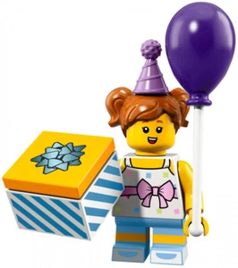 Figurine / Minifigure Lego Série 18 - Birthday Party Girl (col18-6) - Foto 1 di 1