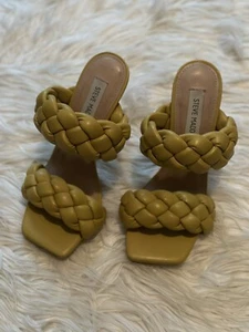 Neu mit Etikett! 90€! Steve Madden hochhackige Damenschuhe senffarbe Größe 6M - Bild 1 von 6