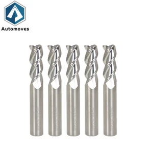 5 Pcs 3/8" 3 Flute End Mill Regular Length Carbide 28584-5 NEW - Picture 1 of 9