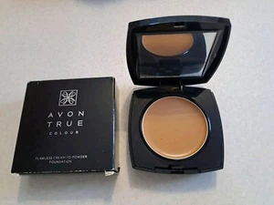 SOFT HONEY Avon True Colour Flawless Cream-To-Powder Foundation - Picture 1 of 1