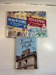 Lucy Kindly Travelogue Graphic Novel Lot Of 3: Hardcover/ Paperback Ex-Library - Picture 1 of 11