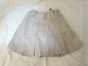 GAP girls size 7 khaki tan uniform skirt with adjustable waist, built in shorts - Picture 1 of 5