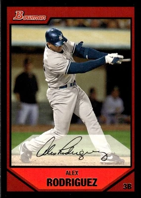 2007 BOWMAN ALEX RODRIGUEZ 200 MINT BASEBALL NEW YORK YANKEES - Image 1 of 2
