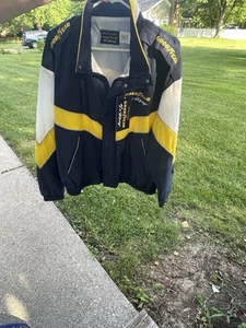 Vintage GoodYear Racing Jacket Sz Large #1 in Racing zip up embroidered design - Picture 1 of 13