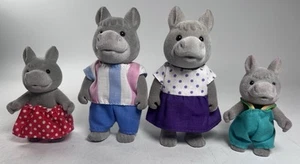 Vintage Sylvanian Families Waldfamilien Baerenwald Eselfamilie 4 - Bild 1 von 2