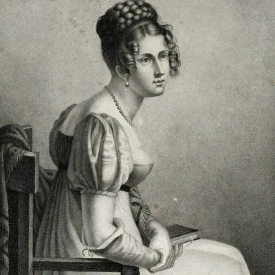 Sebastien Coeure Allegorie Frauenporträt La Reflexion Punktierstich Anfang 19 Jh - Bild 1 von 3