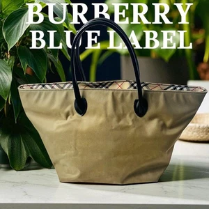 Burberry Blue Label Boattote Bag A4 Nova Check Women Bag JPN Original Collection - Picture 1 of 15