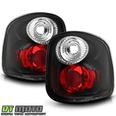 Black 1997-1999 Ford F-150 F150 Flareside Altezza Tail Lights Stop Brake Lamps - Image 1 of 4