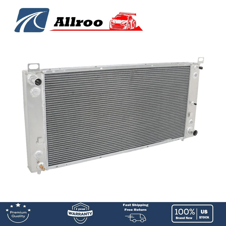 CU2370 4ROW Aluminum Radiator Fit For Chevrolet Silverado 2500 HD 6.0L 2001-2013 Foto 1 de 4