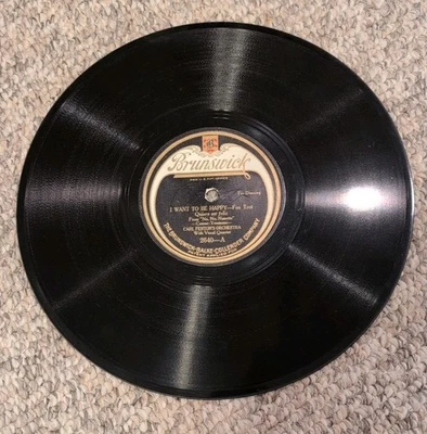 Vintage Brunswick #2640 78rpm I Want To Be Happy & No No Nanette Melody 1924  - Bild 1 von 4