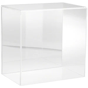 Plymor Clear Acrylic Display Case w/ No Base (Mirror Back), 12" W x 8" D x 12" H - Picture 1 of 1