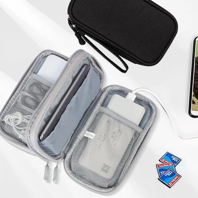 Travel Cable Organizer Pouch Waterproof Electronic Accessories Carry Case — 第 1/4 张图片