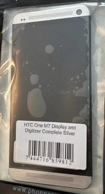 HTC One M7 Touchscreen LCD Display Rahmen Komplett Front Cover Glas NEUWARE - Bild 1 von 2