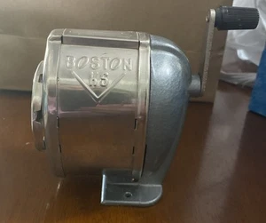 Vtg Hunt Mfg Boston Model KS Pencil Sharpener 8 Hole Revolving Mountable USA - Picture 1 of 9