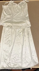 Vintage Floral Vanity Fair Half Slip 2 Piece Set Size 34 Cami - Picture 1 of 7