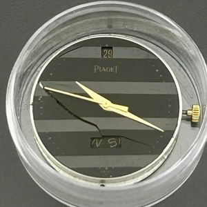 PIAGET AUTOMATIC MOVEMENT DAYDATE BLACK DIAL - Picture 1 of 6