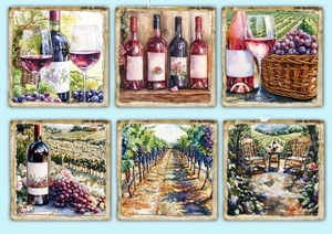 Wine Grape Card Toppers Cardmaking & Scrapbooking, Ephemera, Gift Tags topper - Picture 1 of 1