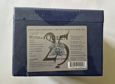 Queen 25th Anniversary The Crown Jewels бокс-сет 8 компакт-дисков 1998 Hollywood Records - Изображение 1 из 2