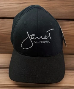 VTG 2001 Janet Jackson World Tour Embroidered Flex Fit Hat Cap Rare CLEAN - Picture 1 of 6