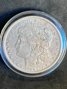 1890-O  Morgan Silver Dollar  -Higher Grade . - Picture 1 of 2