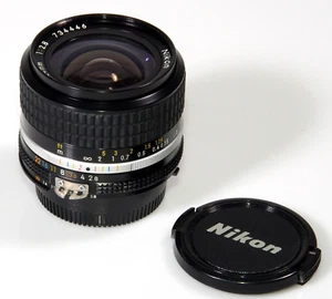 NIKON NIKKOR 2,8/24mm AI-S NIKKOR AI-S 24mm/2,8 NIKON F3 FM FE FE2 FM2 FM3A FM10 - Imagen 1 de 5