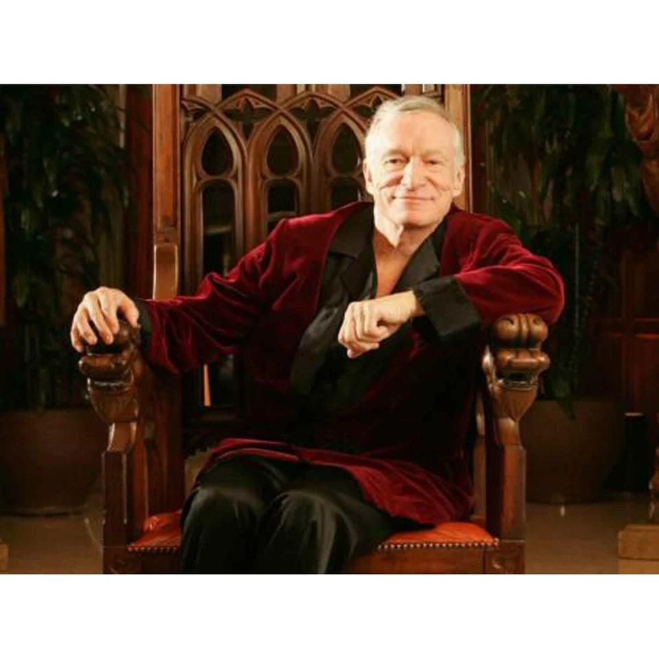 Мужская темно-бордовый и черный бархат лаконичный Хью Хафнер курить куртка ручной работы - Изображение 1 из 4