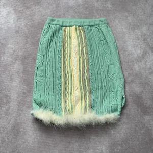 Vintage 90s COOGI Down Under Blue Womens Tube Top Size XXL 3D Cotton Knit Y2K  - Picture 1 of 11