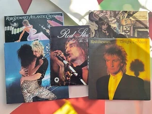 Rod Stewart Lot of 5 Vinyl LPs, Tonight I’m Yours Atlantic Crossing Never A Dull - Picture 1 of 20