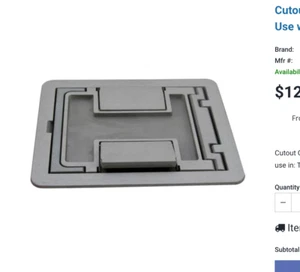 ⚡️Legrand FPCTCNK FloorPort Cover Cutout Assembly Top Nickel - Bild 1 von 2