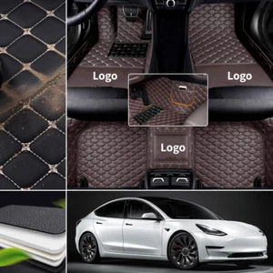 For Tesla-3-S-X-Y Car Floor Mats Waterproof FloorLiner Carpet All Weather Custom - Picture 1 of 26