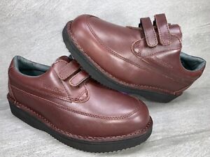 Chaussures en cuir à sangle burgandy pour hommes EUC Footonic II style 466 taille 8 4E