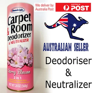 Carpet Room Deodoriser Neutraliser Powder 2 in 1 Shake & Vac Cherry Blossom 568g - Picture 1 of 2