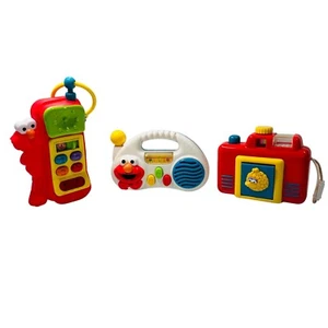 Vintage 90s Sesame Street TYCO Toddler Phone Radio and Illco Jim Henson Camera - Picture 1 of 15