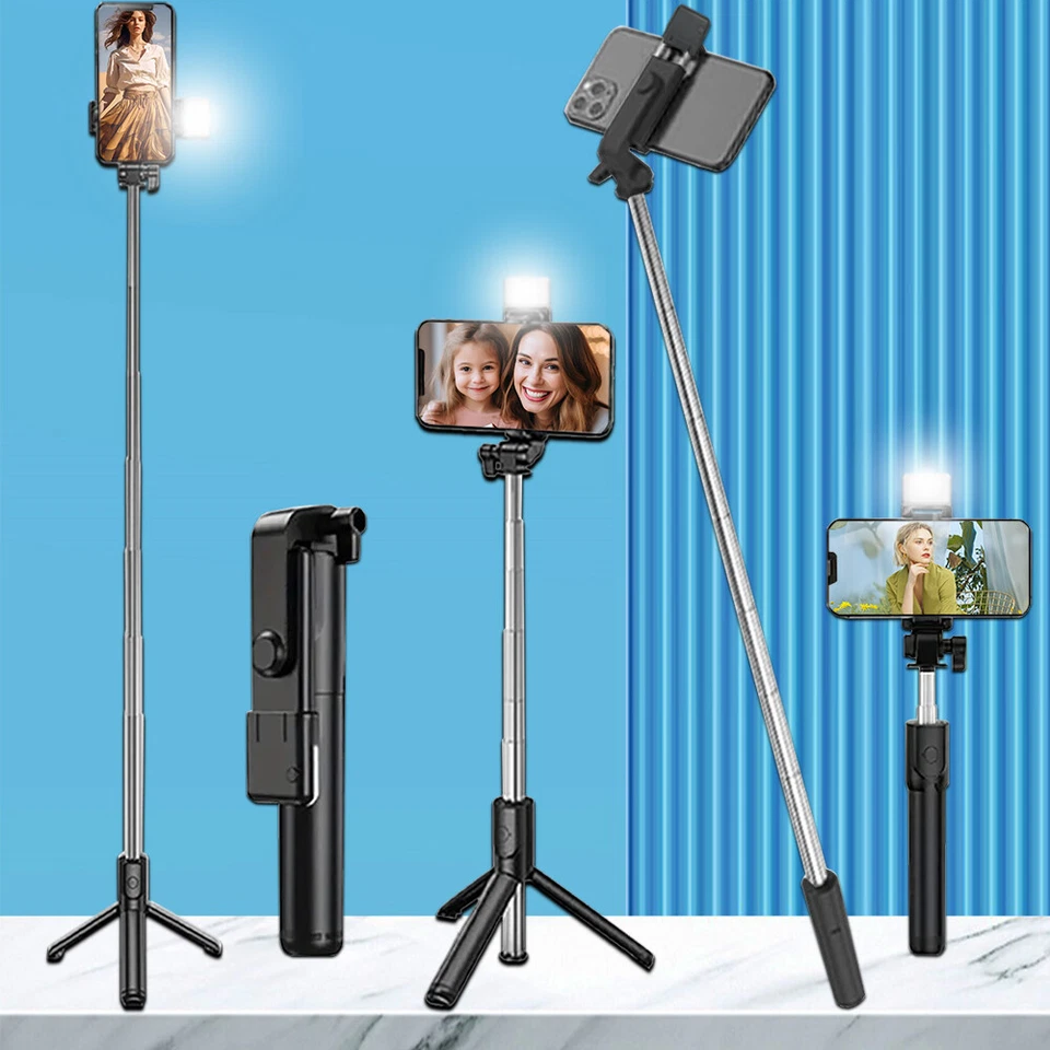 Universal 41-inch Selfie Stick Tripod Stand for Cell Phone with Bluetooth Remote - Image 1 of 4
